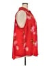 Torrid 100% Polyester Red Sleeveless Blouse Size 4X Plus (4) - photo 4