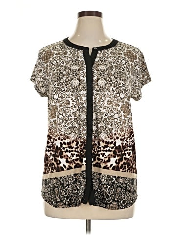 Dana Buchman Short Sleeve Blouse (view 1)