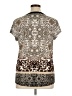 Dana Buchman Animal Print Brown Short Sleeve Blouse Size XL - photo 2