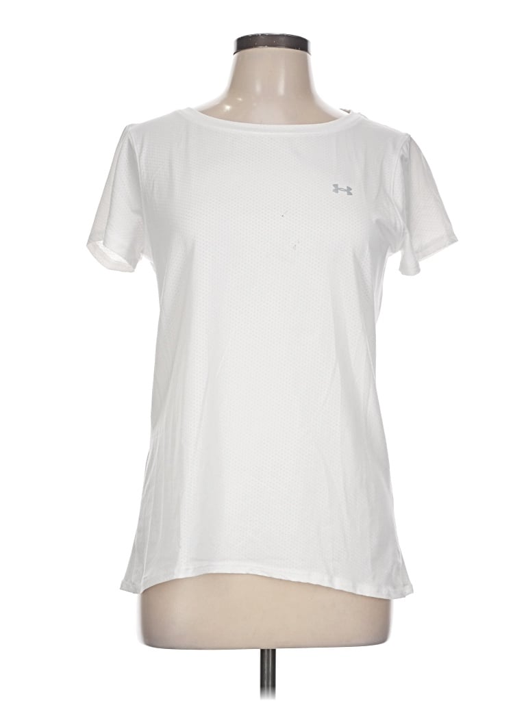 Pre-owned Under Armour Active T-shirt In Ivory