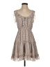 Gab & Kate 100% Polyester Animal Print Tan Casual Dress Size S - photo 1