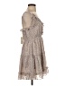 Gab & Kate 100% Polyester Animal Print Tan Casual Dress Size S - photo 4