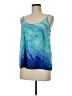 Apt. 9 100% Polyester Blue Sleeveless Blouse Size M - photo 1