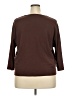 Assorted Brands 100% Cotton Brown 3/4 Sleeve Top Size 2X - photo 2