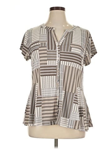 Dana Buchman Short Sleeve Blouse (view 1)