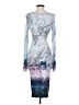 BCBGMAXAZRIA Graphic Silver Cocktail Dress Size XXS - photo 2