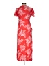 Bravissimo 100% Viscose Tropical Red Casual Dress Size 12 - photo 2