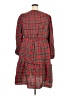 Shein Curve 100% Polyester Plaid Red Casual Dress Size 20 Plus (4) - photo 2