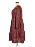 Shein Curve 100% Polyester Plaid Red Casual Dress Size 20 Plus (4) - photo 5
