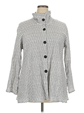 Ela 3/4 Sleeve Button-Down Shirt (view 1)