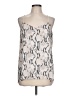 Express 100% Polyester Silver Sleeveless Blouse Size L - photo 1
