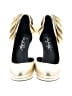 Shoes of Prey 100% Leather Metallic Ivory Heels Size EU 37 1/2 - photo 2
