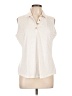 Greg Norman Polka Dots Ivory Sleeveless Blouse Size L - photo 1