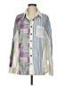 Pol Color Block Ivory Long Sleeve Button-Down Shirt Size M - photo 1