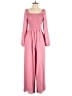 Dokotoo 100% Polyester Solid Pink Jumpsuit Size S - photo 1