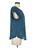 Alice Blue 100% Polyester Stars Blue Short Sleeve Blouse Size S - photo 4