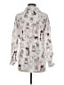 Unbranded 100% Polyester Print Ivory Long Sleeve Blouse Size M - photo 2