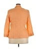 Carlisle 100% Linen Orange 3/4 Sleeve Blouse Size 18 - photo 2