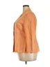 Carlisle 100% Linen Orange 3/4 Sleeve Blouse Size 18 - photo 5