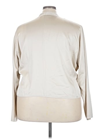 Linda Allard Ellen Tracy Long Sleeve Silk Top (view 2)