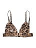 Klesis 100% Polyester Animal Print Brown Swimsuit Top Size M - photo 2