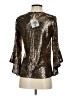 Kasper Metallic Gold 3/4 Sleeve Blouse Size XS - photo 2