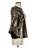Kasper Metallic Gold 3/4 Sleeve Blouse Size XS - photo 4