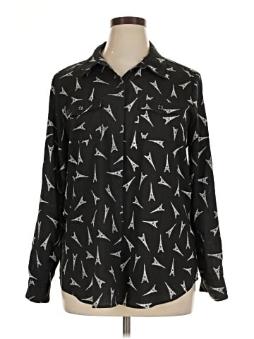 Karl Lagerfeld Paris Long Sleeve Blouse (view 1)