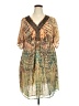 Cato 100% Polyester Paisley Tan Cocktail Dress Size 22/24W - photo 1