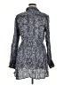 Cino 100% Viscose Paisley Silver Long Sleeve Blouse Size XL - photo 2