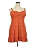 No Boundaries Orange Casual Dress Size 3X - photo 1