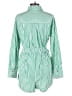 Free People 100% Cotton Stripes Green Romper Size XL (estimated) - photo 2