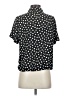 W5 100% Polyester Polka Dots Black Short Sleeve Blouse Size S - photo 2