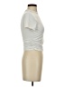 Shein Ivory Short Sleeve Top Size S - photo 4