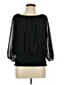 Colleen Lopez 100% Polyester Black 3/4 Sleeve Blouse Size L - photo 1