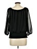 Colleen Lopez 100% Polyester Black 3/4 Sleeve Blouse Size L - photo 2