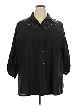 Assorted Brands 3/4 Sleeve Button-Down Shirt (view 1)