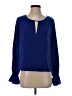 DKNY 100% Polyester Blue Long Sleeve Blouse Size XS - photo 1