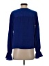 DKNY 100% Polyester Blue Long Sleeve Blouse Size XS - photo 2