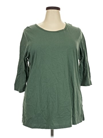 Woman Within 3/4 Sleeve T-Shirt (view 1)