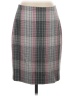 Talbots Plaid Gray Formal Skirt Size 4 - photo 1