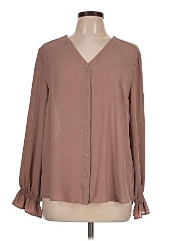 T Tahari Long Sleeve Blouse (view 1)
