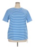 Unbranded Stripes Blue Short Sleeve T-Shirt Size XXL - photo 1
