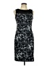 AB Studio Animal Print Gray Cocktail Dress Size 10 - photo 1