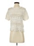 Universal Thread Ivory Short Sleeve Blouse Size S - photo 1