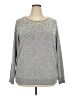 Torrid Metallic Silver Pullover Sweater Size 2X Plus (2) - photo 1