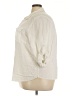 Spense Ivory 3/4 Sleeve Button-Down Shirt Size 3X - photo 5