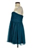 Deb 100% Polyester Hearts Teal Cocktail Dress Size 5 - photo 5