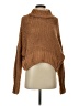 Free People Solid Brown Turtleneck Sweater Size XS - photo 1