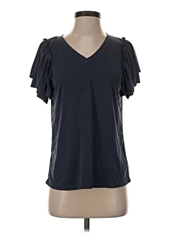 Green Envelope Short Sleeve Top (view 1)